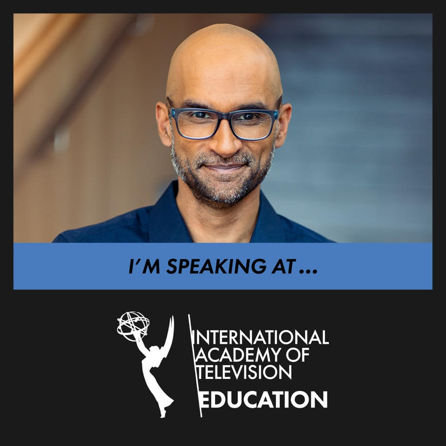 Mohit Rajhans speaking at the International Academy of Television